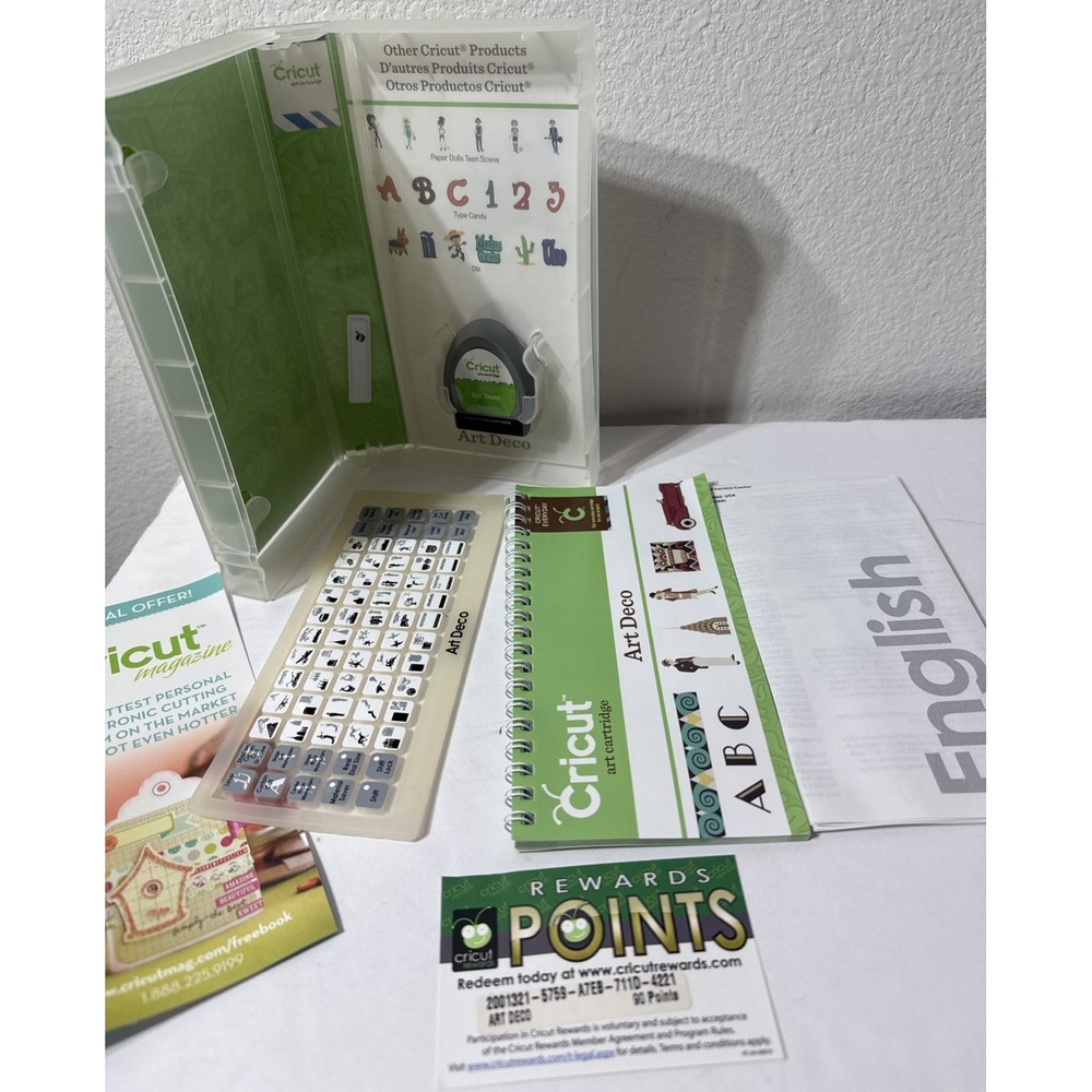 Provo‎ Craft Cricut Art Cartridge #2001321 Art Deco Sealed Cartridge Complete